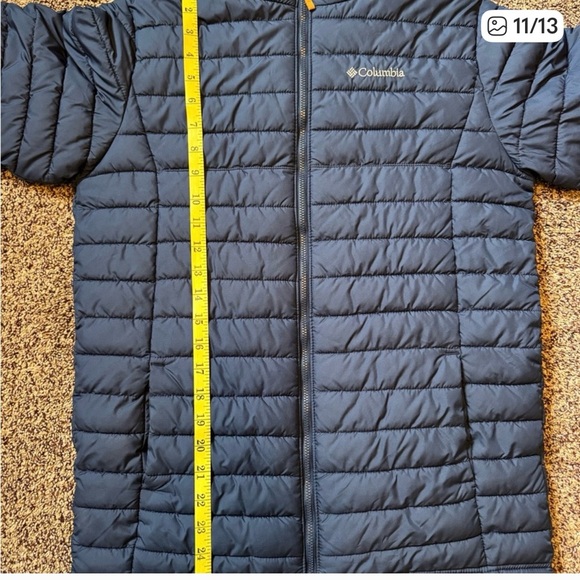 Columbia Quilted Puffer Blue Jacket Youth Kids Size XL 18/20 Full Zip - Picture 7 of 10